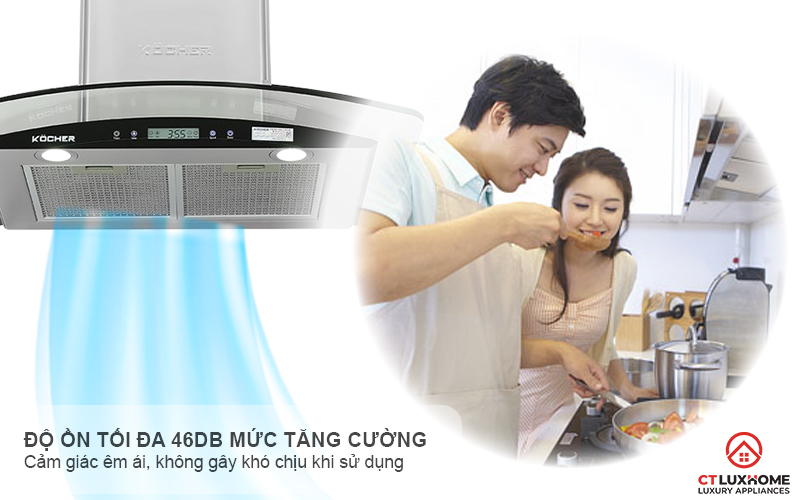 MÁY HÚT MÙI GẮN TƯỜNG KÍNH CONG KOCHER K-228S NGANG 70CM K228S 7