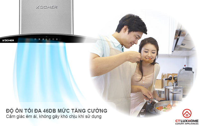 MÁY HÚT MÙI GẮN TƯỜNG KÍNH CONG KOCHER K-229I NGANG 90CM K229I 8