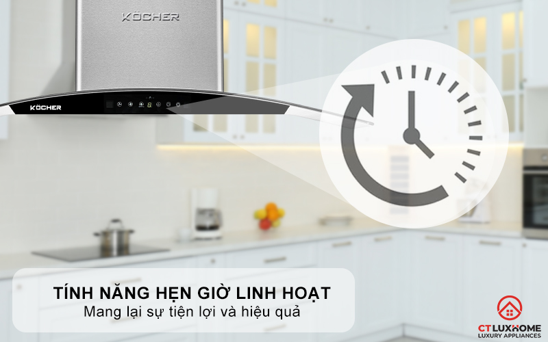 MÁY HÚT MÙI GẮN TƯỜNG KÍNH CONG KOCHER K-229I NGANG 90CM K229I 7