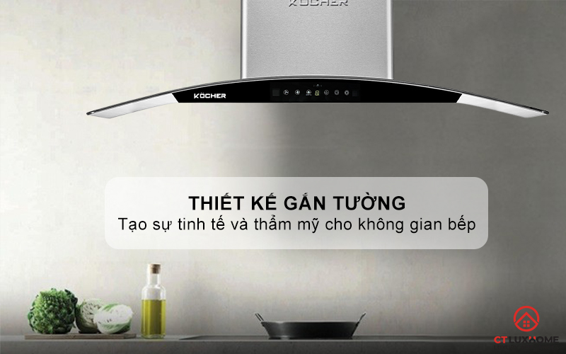 MÁY HÚT MÙI GẮN TƯỜNG KÍNH CONG KOCHER K-229I NGANG 90CM K229I 1