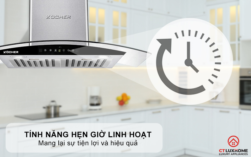 MÁY HÚT MÙI GẮN TƯỜNG KÍNH CONG KOCHER K-229I NGANG 70CM K229I 7