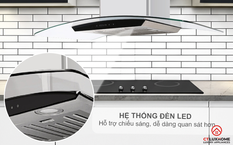 MÁY HÚT MÙI GẮN TƯỜNG  KOCHER K-229S NGANG 90 CM K229S 3