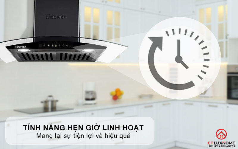MÁY HÚT MÙI GẮN TƯỜNG KÍNH CONG KOCHER K-229V NGANG 70CM K229V 7