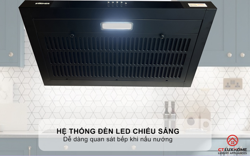 MÁY HÚT MÙI ÂM TỦ KIỂU DÁNG CỔ ĐIỂN KOCHER K-6070V NGANG 70CM K6070V 4
