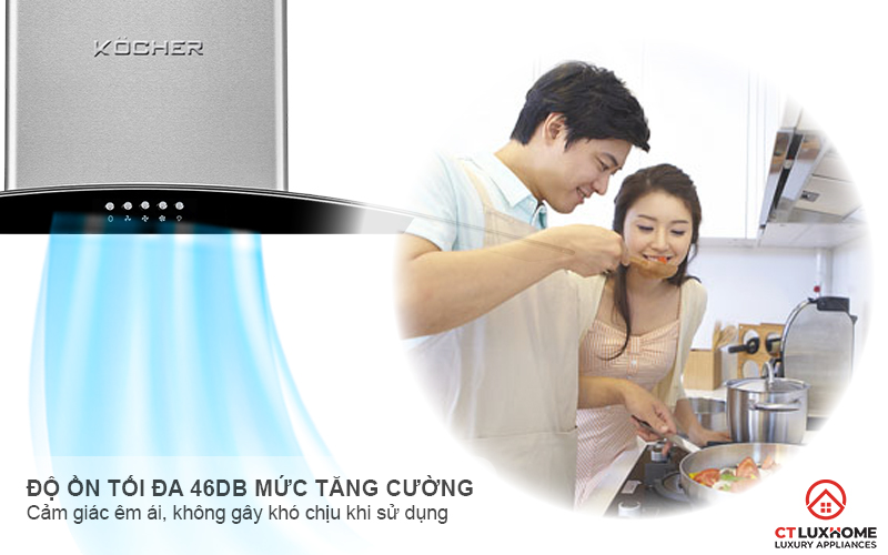 MÁY HÚT MÙI GẮN TƯỜNG KÍNH CONG  KOCHER K- 8070I - NGANG 90CM 6