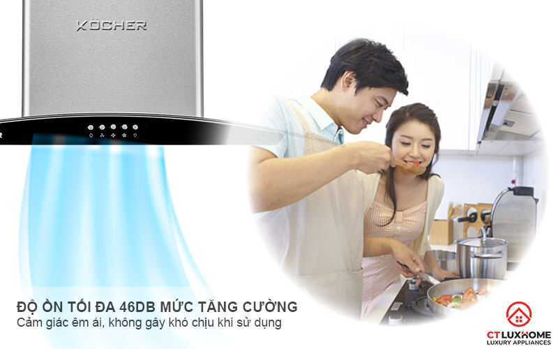 MÁY HÚT MÙI GẮN TƯỜNG KÍNH CONG  KOCHER K- 8070I - NGANG 70CM K8070I 6