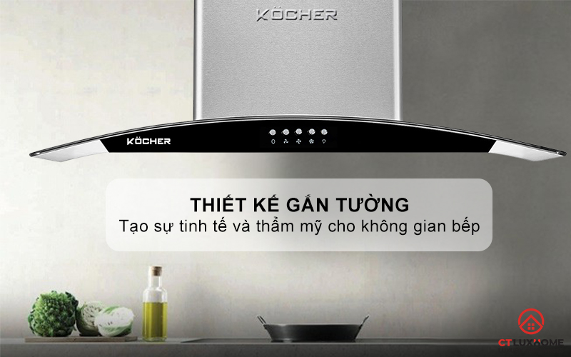 MÁY HÚT MÙI GẮN TƯỜNG KÍNH CONG  KOCHER K- 8070I - NGANG 70CM K8070I 1