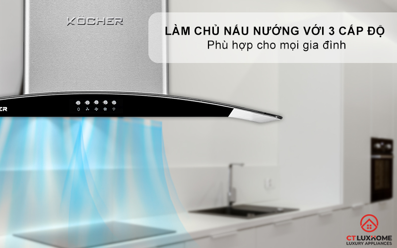 MÁY HÚT MÙI GẮN TƯỜNG KÍNH CONG  KOCHER K- 8872I - NGANG 70CM K8872I 4