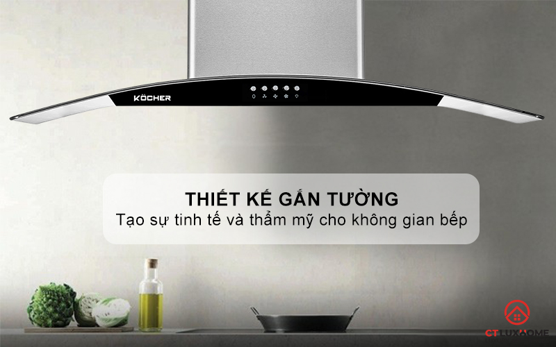 MÁY HÚT MÙI GẮN TƯỜNG KÍNH CONG  KOCHER K- 8872I - NGANG 90CM K8872I 1