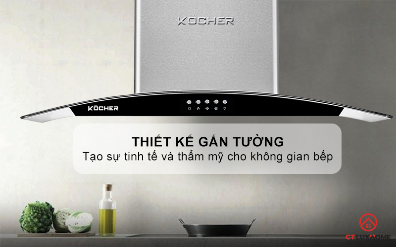 MÁY HÚT MÙI GẮN TƯỜNG KÍNH CONG  KOCHER K- 8872I - NGANG 70CM K8872I 1