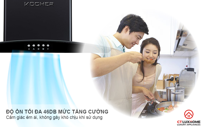 MÁY HÚT MÙI GẮN TƯỜNG KÍNH CONG  KOCHER K- 8872V - NGANG 70CM K8872V 6
