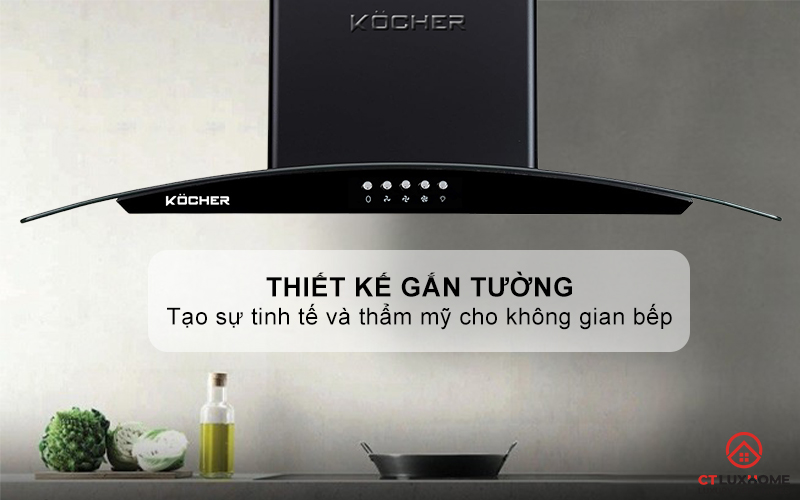 MÁY HÚT MÙI GẮN TƯỜNG KÍNH CONG  KOCHER K- 8872V - NGANG 70CM K8872V 1