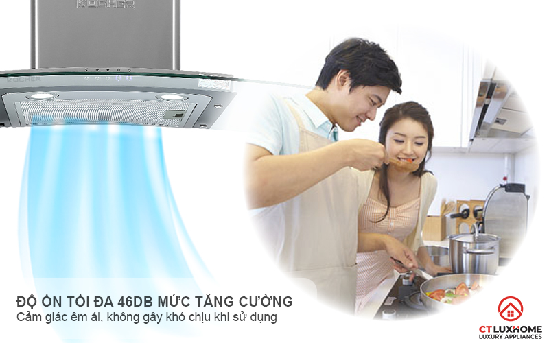 MÁY HÚT MÙI GẮN TƯỜNG KÍNH CONG KOCHER K-8970 K8970 7