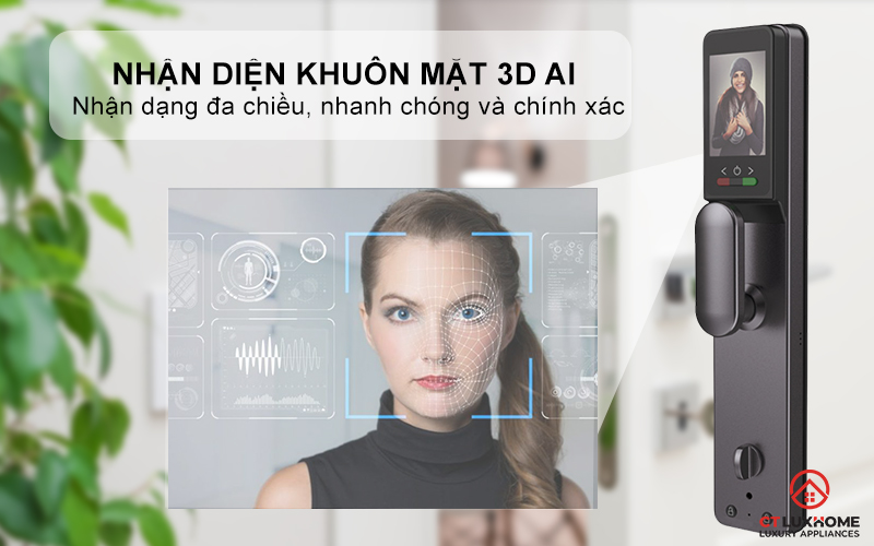 KHOÁ CỬA THÔNG MINH AVOLOCK AL 86FRV CẢM BIẾN VÂN TAY, KHUÔN MẶT AL86FRV 2