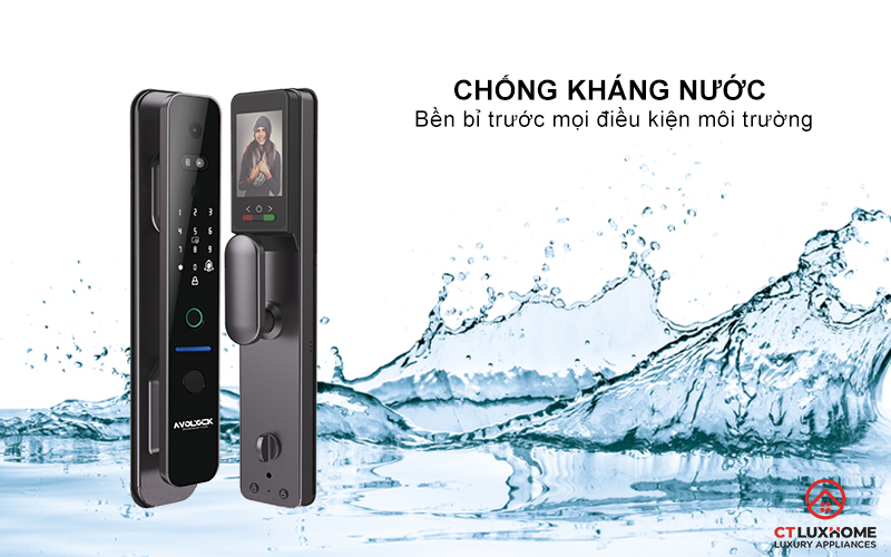 KHOÁ CỬA THÔNG MINH AVOLOCK AL 86FRV CẢM BIẾN VÂN TAY, KHUÔN MẶT AL86FRV 4