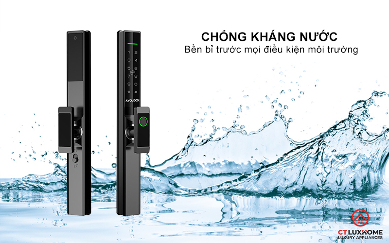 KHÓA CỬA NHÔM AVOLOCK AN 383 NHẬN DIỆN VÂN TAY AN383 3