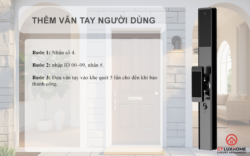 KHÓA CỬA NHÔM AVOLOCK AN 383 NHẬN DIỆN VÂN TAY AN383 6