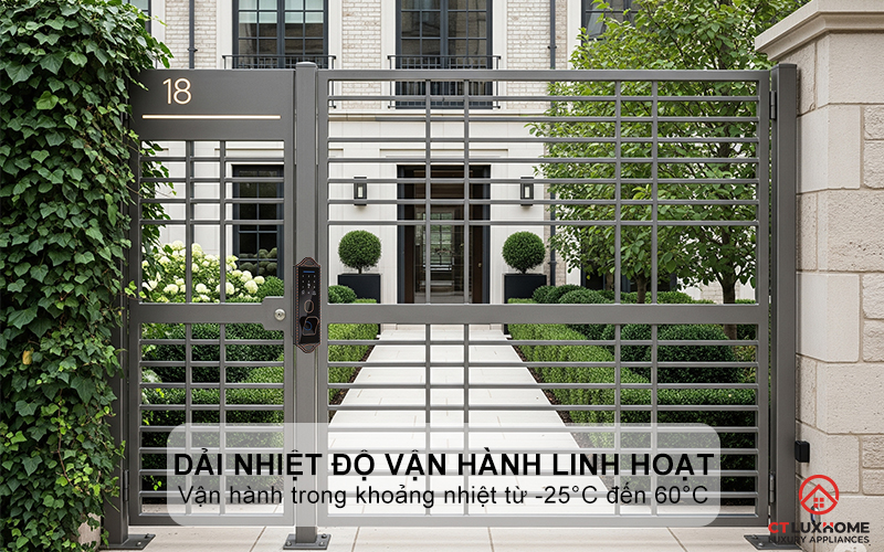 Dải nhiệt độ vận hành linh hoạt
