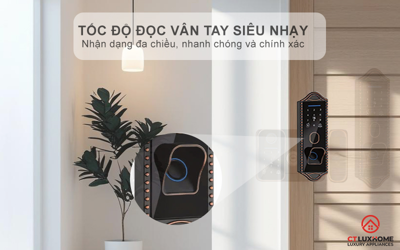 Tốc độ đọc vân tay siêu nhạy