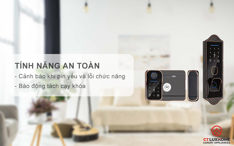Tính năng an toàn thông minh, thông báo dễ dàng quản lý