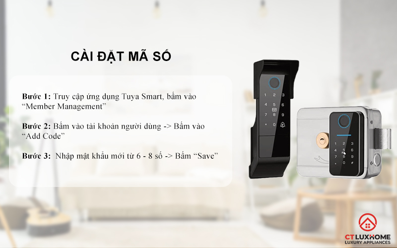 Cài đặt mật khẩu người dùng
