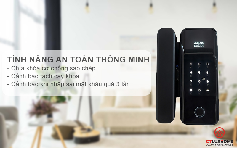 Tính năng an toàn thông minh, thông báo dễ dàng quản lý