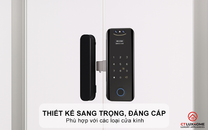 Thiết kế hiện đại, sang trọng, phù hợp với các loại cửa kính