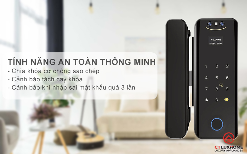 Tính năng an toàn thông minh, thông báo dễ dàng quản lý