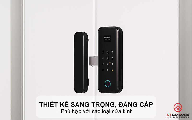 Thiết kế hiện đại, sang trọng, phù hợp với các loại cửa kính