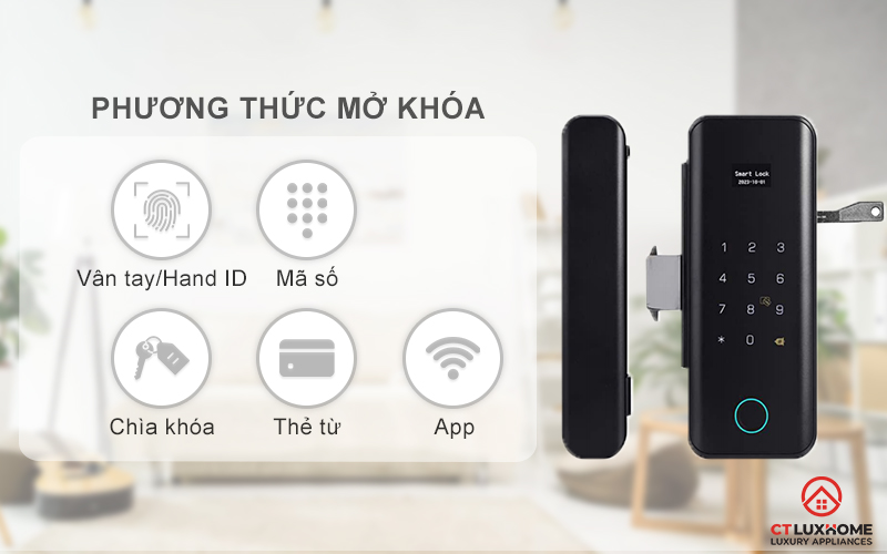 Mở khóa nhanh chóng, linh hoạt với nhiều phương thức