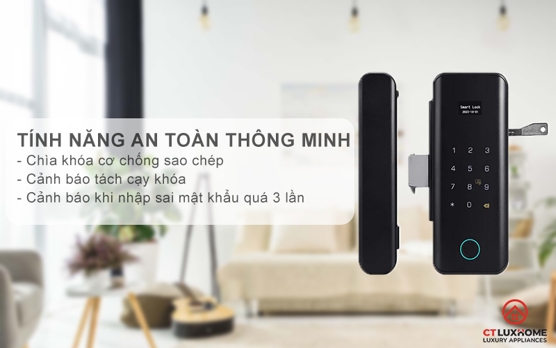 Tính năng an toàn thông minh, thông báo dễ dàng quản lý