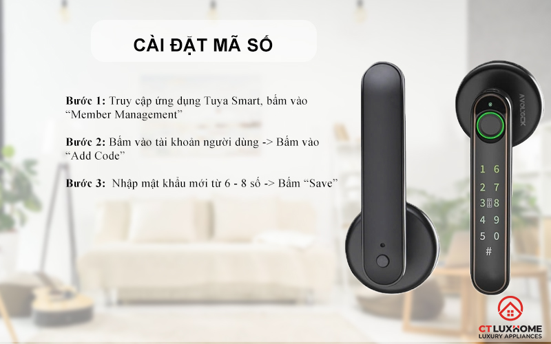 Cài đặt mật khẩu người dùng