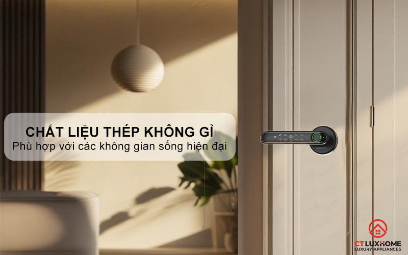 Chất liệu thép không gỉ cao cấp