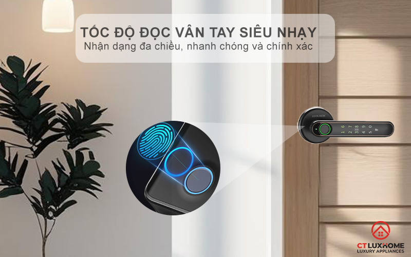 Tốc độ đọc vân tay siêu nhạy