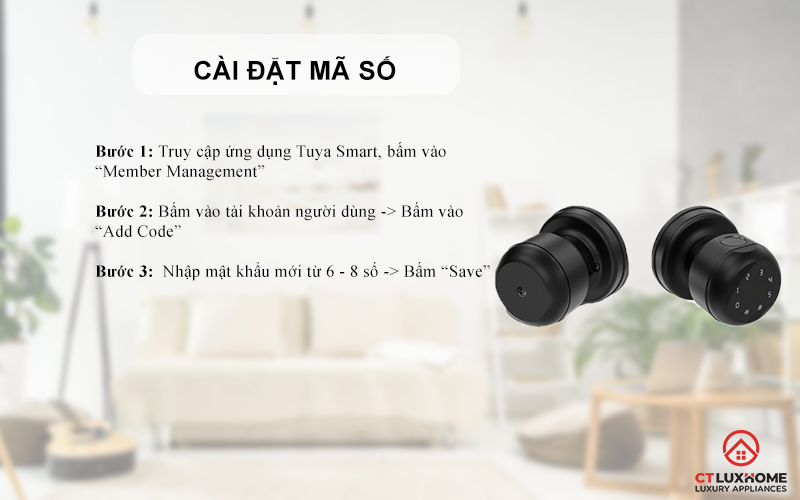 Cài đặt mật khẩu người dùng