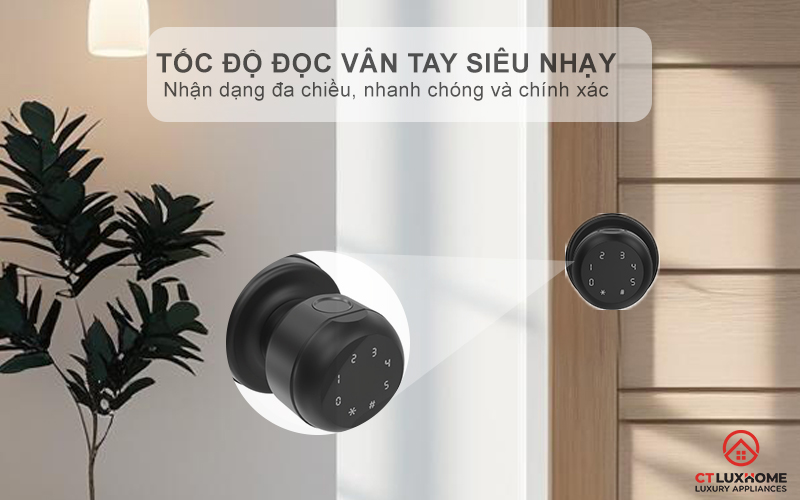 Tốc độ đọc vân tay siêu nhạy