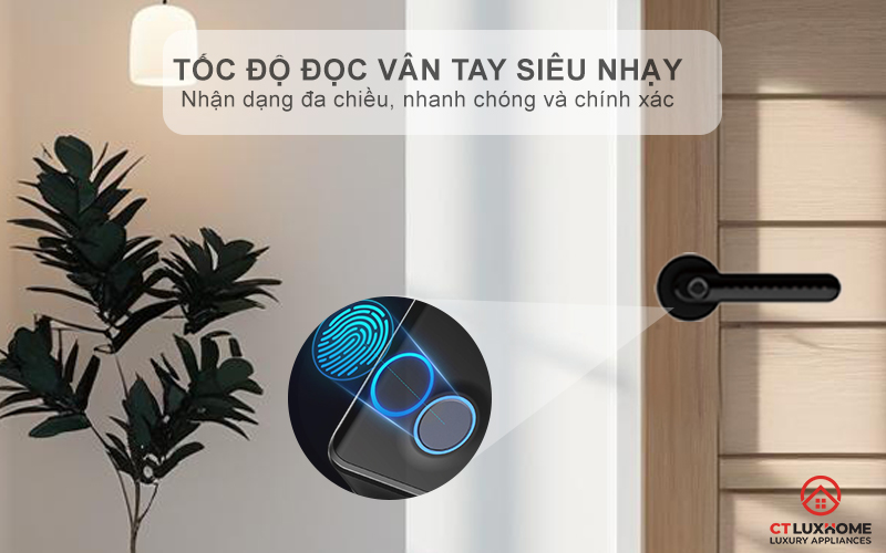 Tốc độ đọc vân tay siêu nhạy