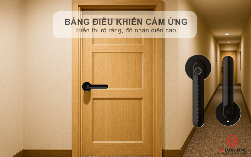  Thao tác mở khóa dễ dàng với bảng điều khiển cảm ứng hiện đại