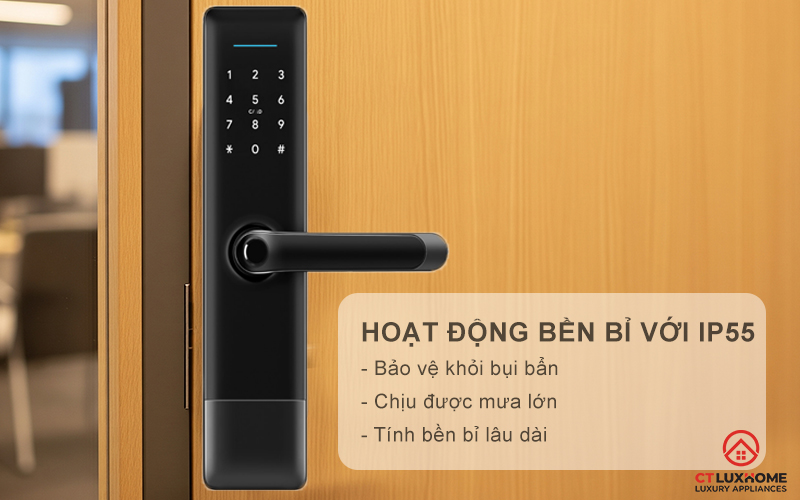 Hoạt động bền bỉ với IP55