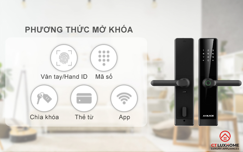 Mở khóa nhanh chóng, linh hoạt với nhiều phương thức