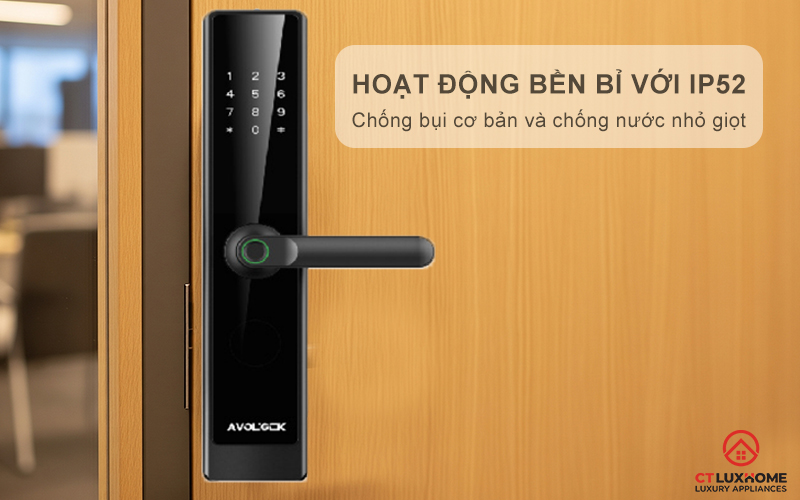 Hoạt động bền bỉ với IP52