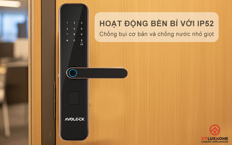 Hoạt động bền bỉ với IP52