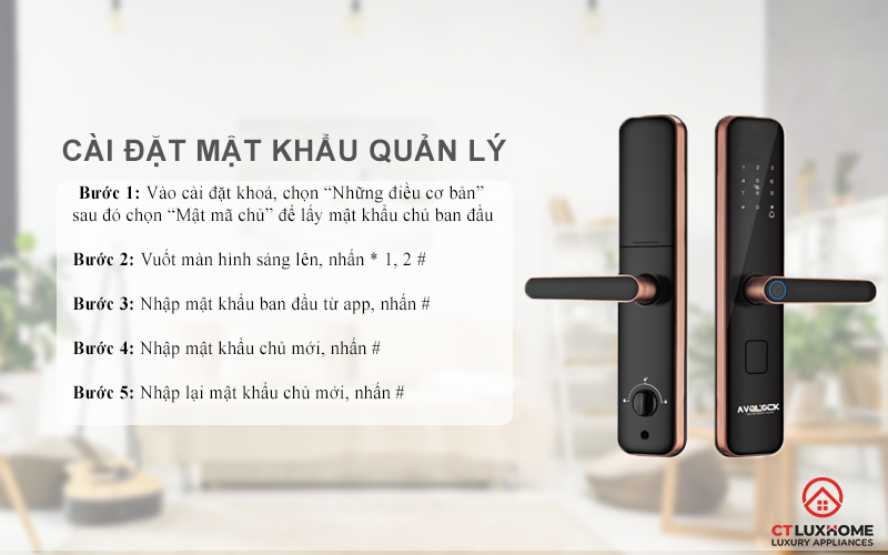 Cài đặt mật khẩu quản lý