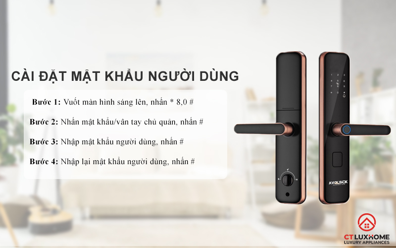 Cài đặt mật khẩu người dùng