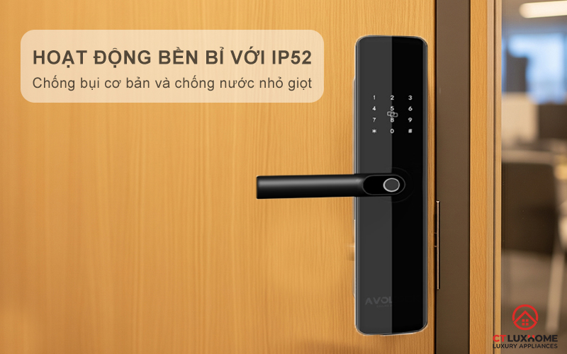 Hoạt động bền bỉ với IP52
