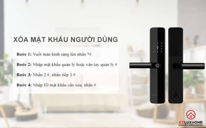 Xóa mật khẩu người dùng