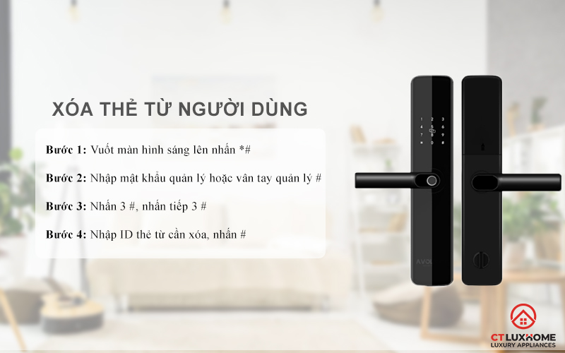 Xóa thẻ từ người dùng