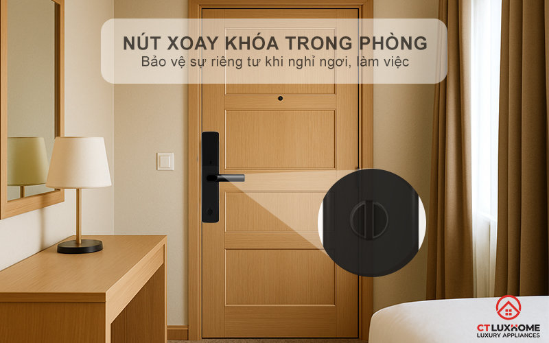 Nút xoay khóa trong phòng - Bảo vệ riêng tư