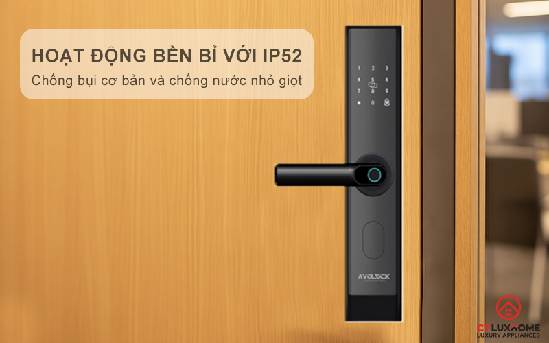 Hoạt động bền bỉ với IP52