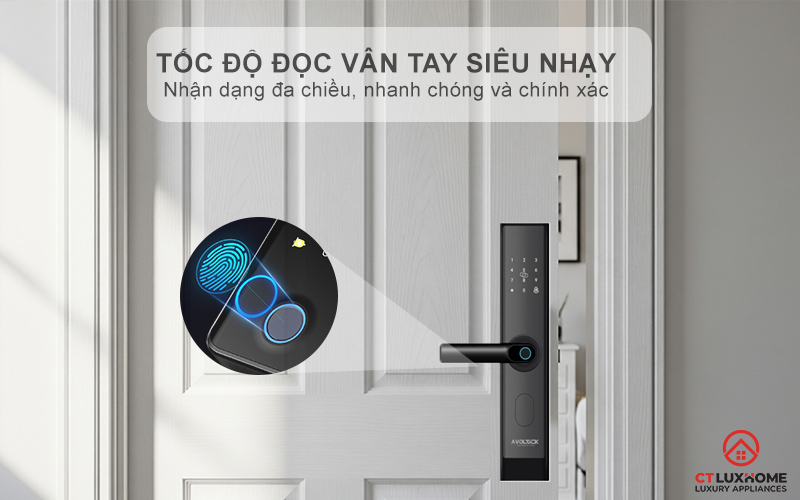 Tốc độ đọc vân tay siêu nhạy